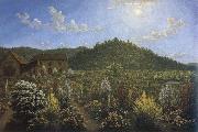 John glover a view of the artist s house and garden in mills plains,van diemen s land oil painting artist